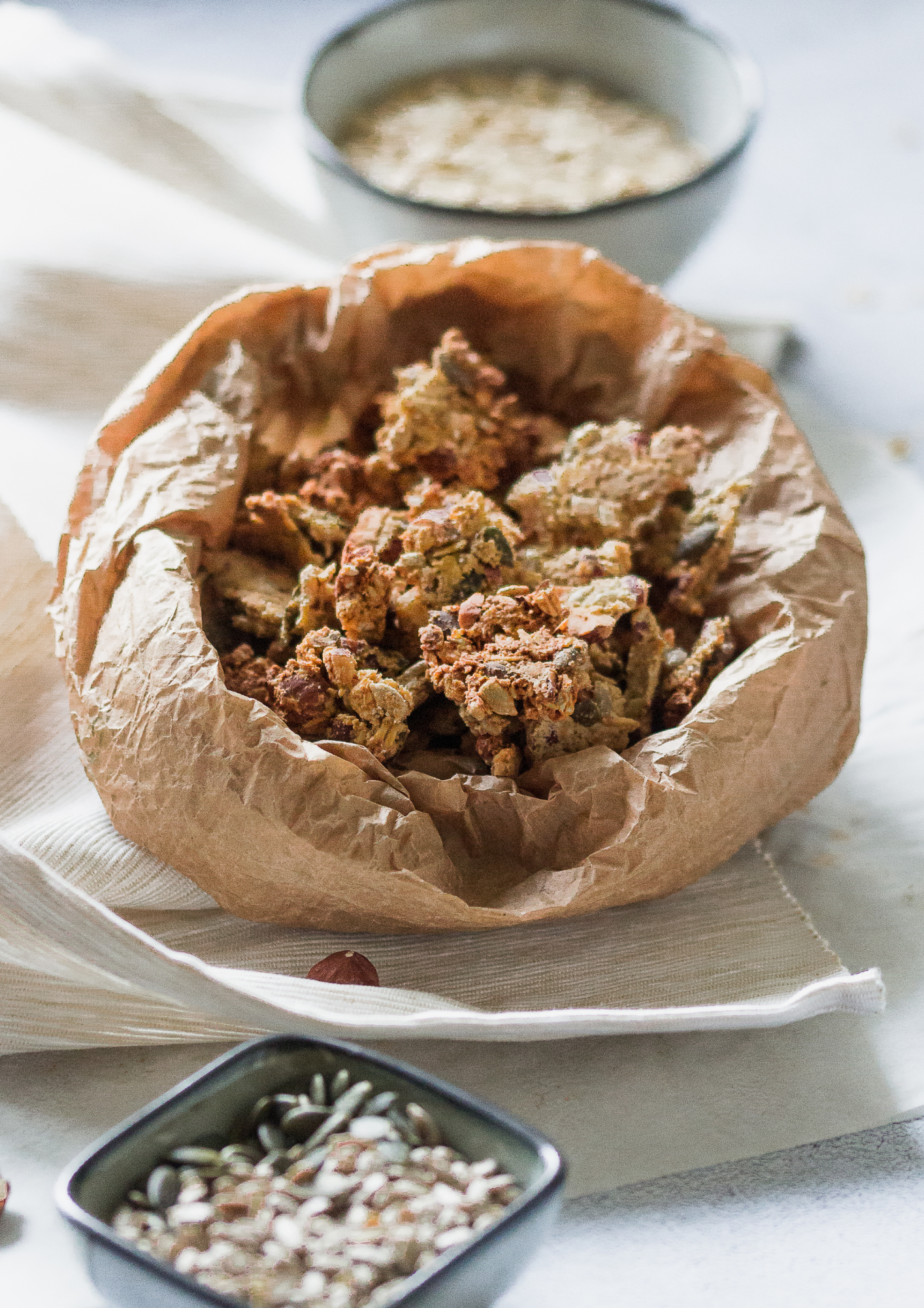 CroustiNoun vrac miel, noisettes et pépites de chocolat