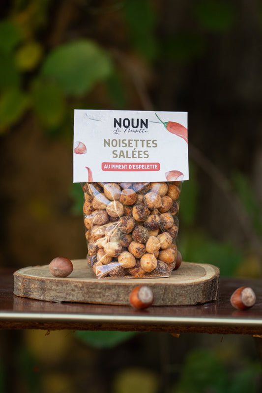 Noisettes salées au piment d'Espelette 150gr